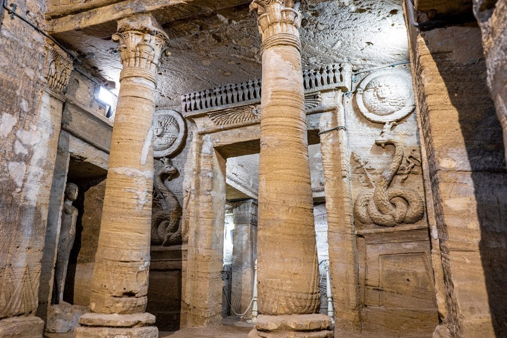 catacombs kom el shoqafa egypt