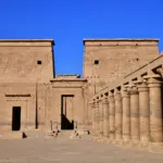 27162  Philae temple of Isis in glorious sunlight scaled